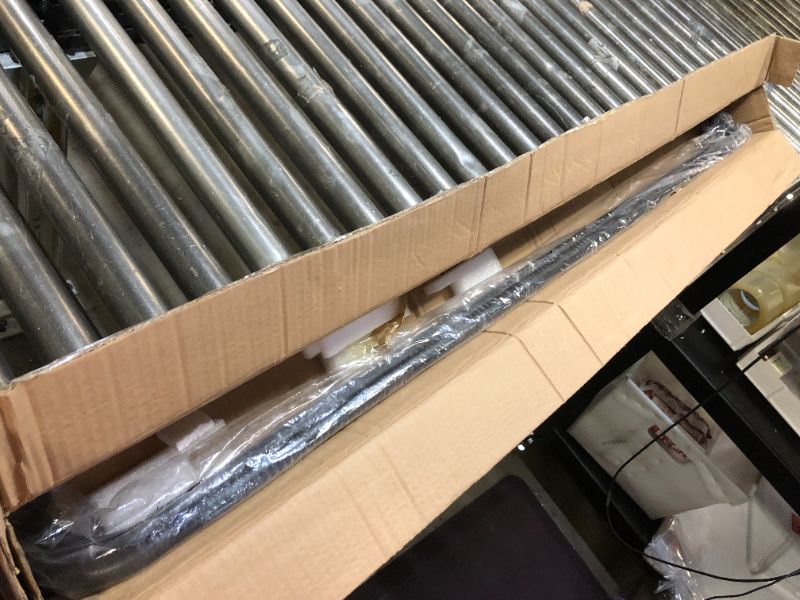 Photo 1 of 2 Pack Matte Black Disc Curtain Rods, 48-84 Inches Window Curtain Rod,Adjustable Room Darkening Curtain Rod with Aluminum Finials and Brackets,Wrap Around Design
