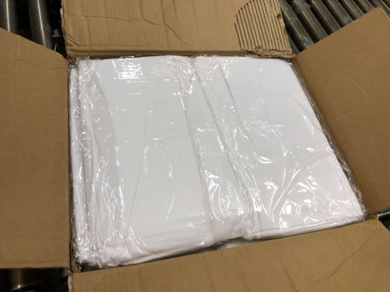 Photo 1 of 12 pack round white table cover 