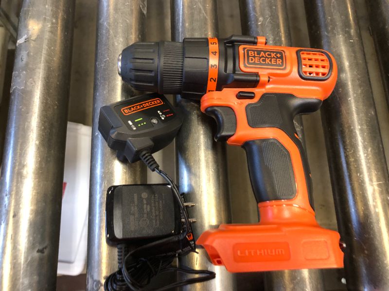 Photo 2 of -BATTERY NOT INCLUDED- BLACK+DECKER 20V MAX Cordless Drill and Driver