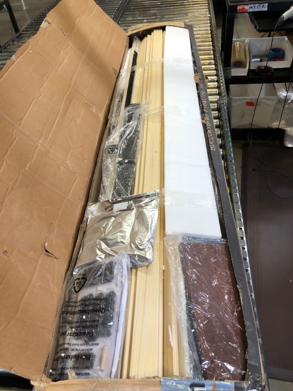 Photo 1 of Zevemomo Floating King Bed Frame with Storage, Upholstered Platform Bed Frame King with LED Lights, Floating Bed Frame with Headboard, Charging Station with USB-A & Type-C Ports, No Noise, White