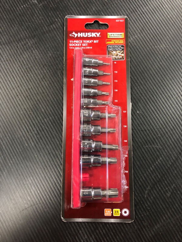 Photo 2 of 1/4 and 3/8 in. Drive Torx Bit Socket Set (11-Piece)