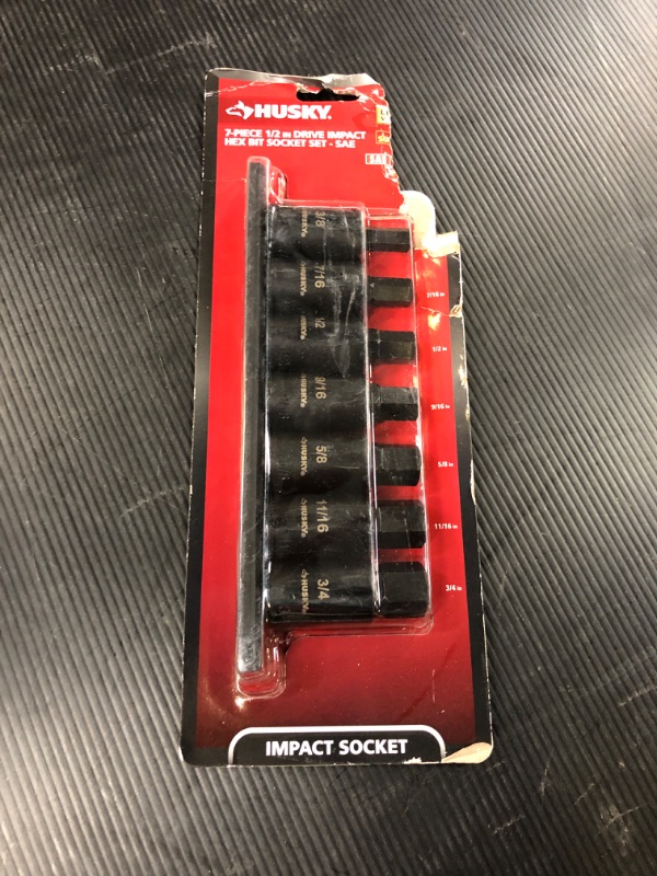 Photo 2 of 1/2 in. Drive Hex Bit Impact Socket Set SAE (7-Piece)