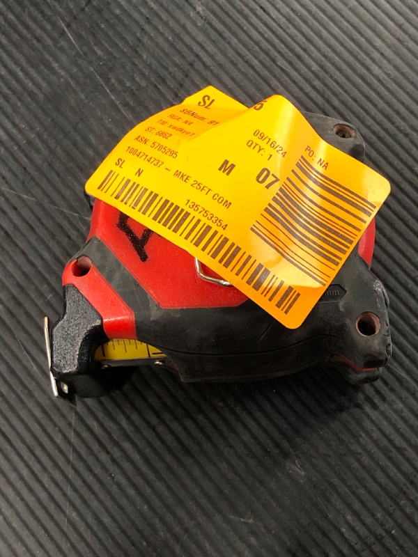 Photo 2 of 25 ft. x 1-1/16 in. Compact Magnetic Tape Measure with 15 ft. Reach
