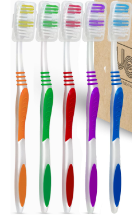 Photo 1 of  Toothbrush Package with Covers | Premium Quality Individually Wrapped Colorful Tooth Brush Pack | Extra Soft Toothbrush Having Hygienic Cap with Ergonomic Handle 25 PCS 