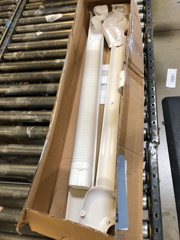 Photo 2 of 3" W 15.5Ft L Mini Split AC Line Cover Kit Decorative PVC Tubing Pipe Cover Set for Center Air Conditioner&Heat Pumps System 3" W 15.5ft L/White