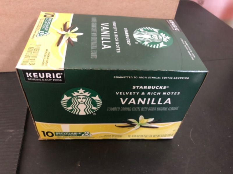 Photo 2 of 10Pods Exp Date 03/2025----Starbucks Flavored Coffee K-Cup Pods, Vanilla Flavored Coffee, Made without Artificial Flavors, Keurig Genuine K-Cup  