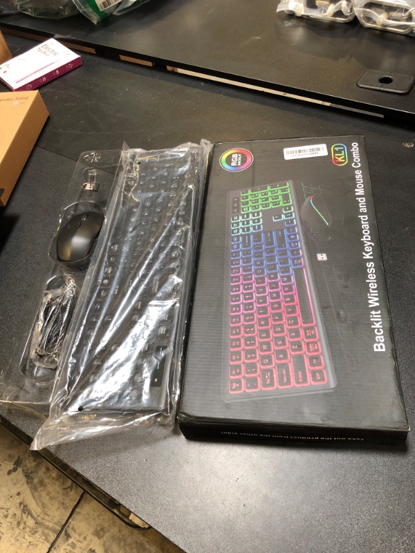Photo 1 of backlit wireless keyboard and mouse combo kl1
