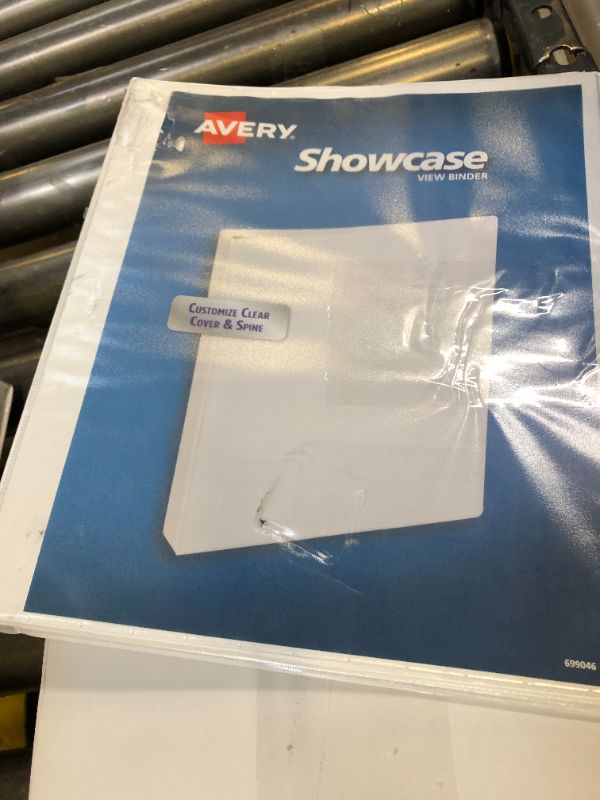 Photo 2 of Avery Showcase Economy View Binder with Round Rings, 3 Rings, 1" Capacity, 11 x 8.5, White