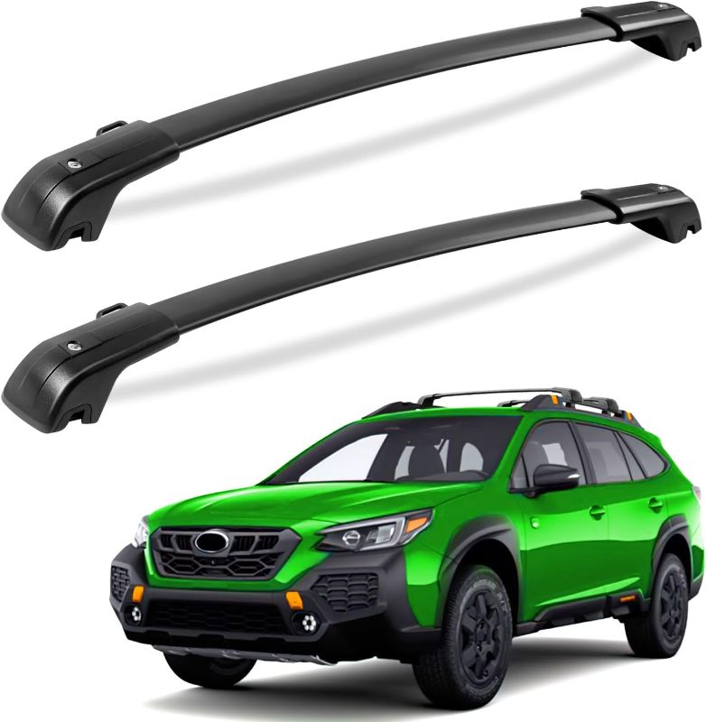 Photo 1 of 






























Roof Rack Cross Bars 260lbs Compatible with Subaru Outback Wilderness 2022 2023 2024 (with Raised Rails), Aluminum Lockable Roof Rails Crossbars Rooftop Cargo Bars Black Luggage Racks Carrier
