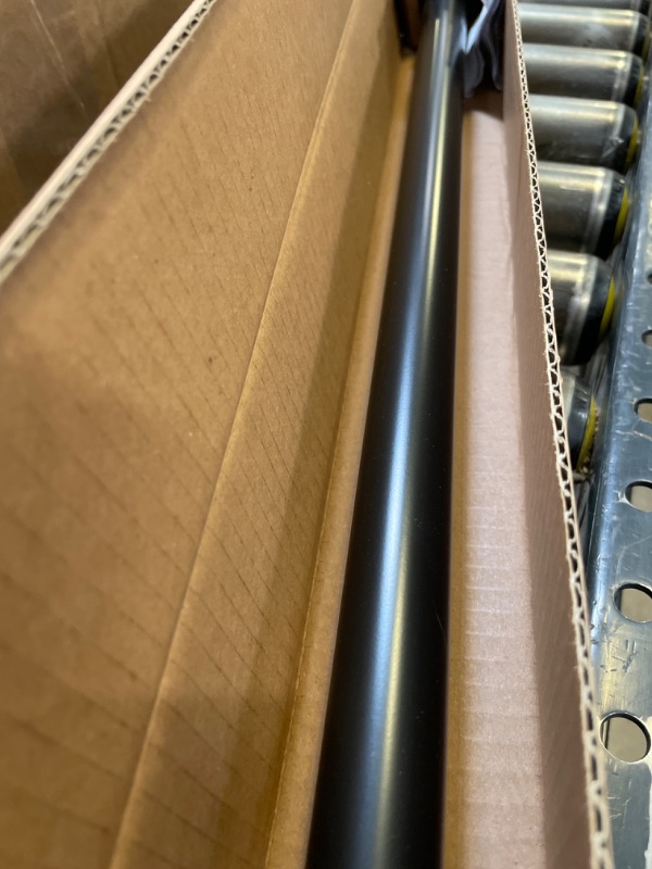 Photo 2 of Ivilon Tension Curtain Rod - Hexagonal Spring Tension Rod for Windows or Shower, 24 to 36 Inch, Black