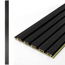 Photo 1 of . Black Slat PVC Decorative Wall Paneling