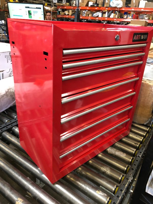 Photo 2 of 7-Drawer Rolling Tool Cart Cabinet With Keyed Locking System High Capacity Tool Storage Cabinet Organizer With Wheels
