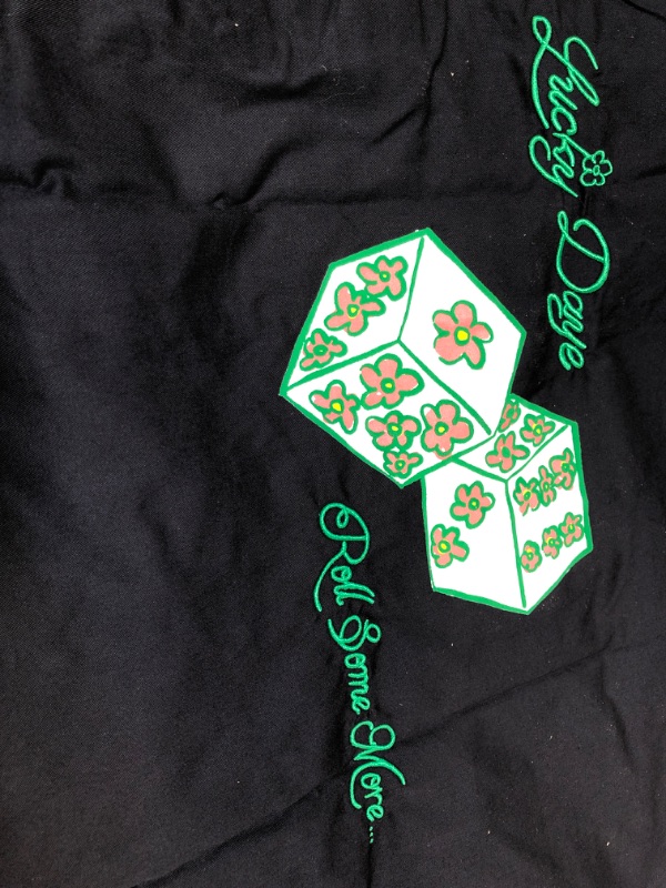 Photo 1 of LUCKY DAYE EXCLUSIVE ROLL SOME MORE BUTTON UP,BLK & WHT, L