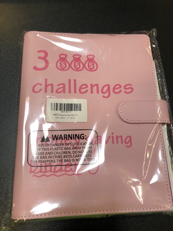 Photo 1 of AUKITE 100 envelopes money saving challenge,$5,050 money saving budget binder with Cash envelopes,A5 savings challenges book with number pouchs,savings binder for women&Budgeting Planner(Pink)