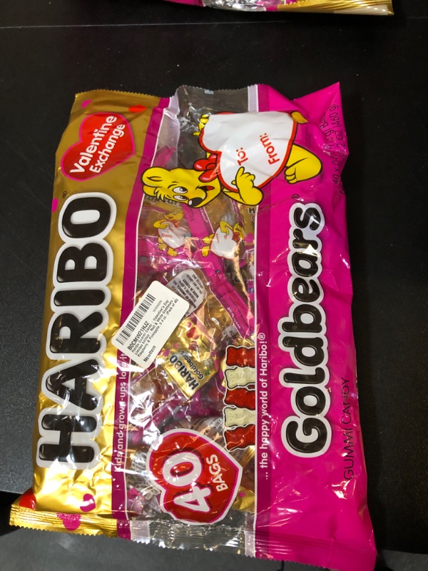 Photo 2 of 
Haribo Gummi Candy | Valentine's Day Limited Edition | Red & White Goldbears | Raspberry & Pineapple, 0.4 oz. (Pack of 40) exp11/24