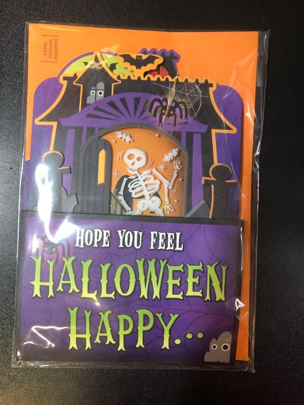 Photo 1 of 'HOPE YOU FEEL HALLOWEEN HAPPY' CARD WITH ENVELOPE 