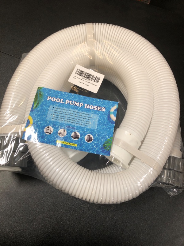 Photo 2 of 1.5" Diameter 29060E Pool Pump Replacement Hose for Above Ground Pools,Connection Swimming Pool Hose Compatible with Intex Pool Filter Pumps & Saltwater Systems (White-2 Pack)