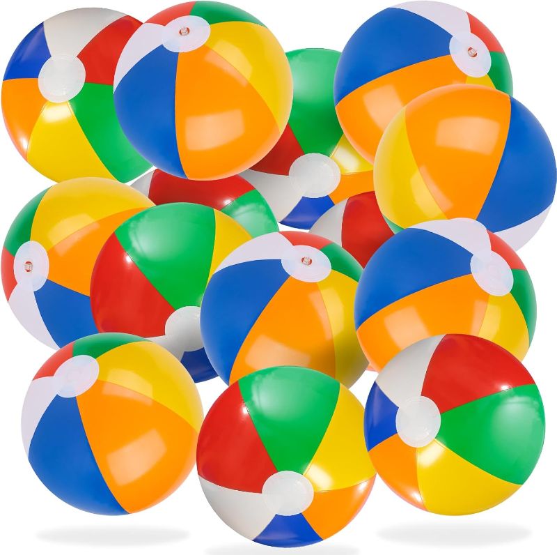 Photo 1 of 3 otters 24PCS Beach Balls for Kids, 8 Inch Inflatable Beach Balls Bulk for Party Supplies Decorations, Adults Kids Summer Swimming Pool Toys Party Favors
