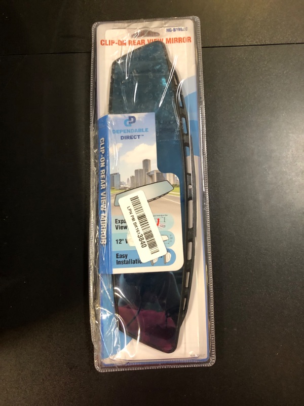 Photo 2 of 12 Inch Interior Rearview Mirror - Blue Tint - Clip On - Wide Angle - For Use in Car