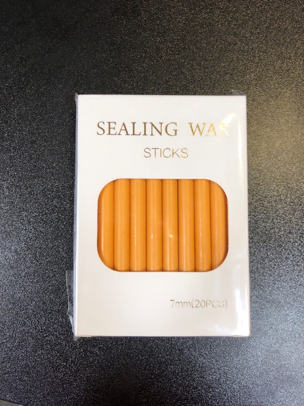 Photo 2 of Orange Sealing Wax Sticks for Wax Seal Stamp STAMPMASTER 20pcs Orange Wax Seal Stick Wax Gun Sealing Sticks for Wedding Invitations Letter Envelope Cards Crafts Christmas Package Decoration