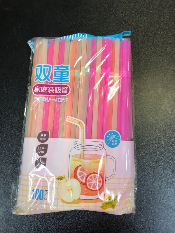 Photo 2 of Straw Dispenser,Drinking Straw Holder for Kitchen, Pop Up Straw Lid Dispenser,Includes 100 pcs Straws (Refill Straws-100 pcs)