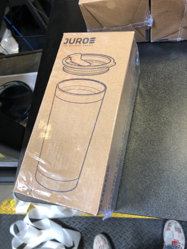 Photo 1 of JURO Tumbler 20 oz Stainless Steel Vacuum Insulated Tumblers w/Lids and Straw [Travel Mug] Double Wall Water Coffee Cup for Home, Office, Kitchen Outdoor ideal for Ice Drinks/Hot Beverage - Mint