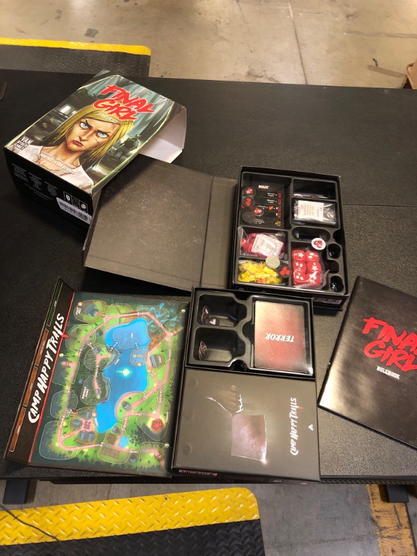 Photo 1 of Final Girl: Starter Set - Core Box & Happy Trails Feature Film - 1 Player Board Game for Solo Play - 20-60 Minutes of Gameplay - for Teens and Adults Ages 14+ - English Version - by Van Ryder Games