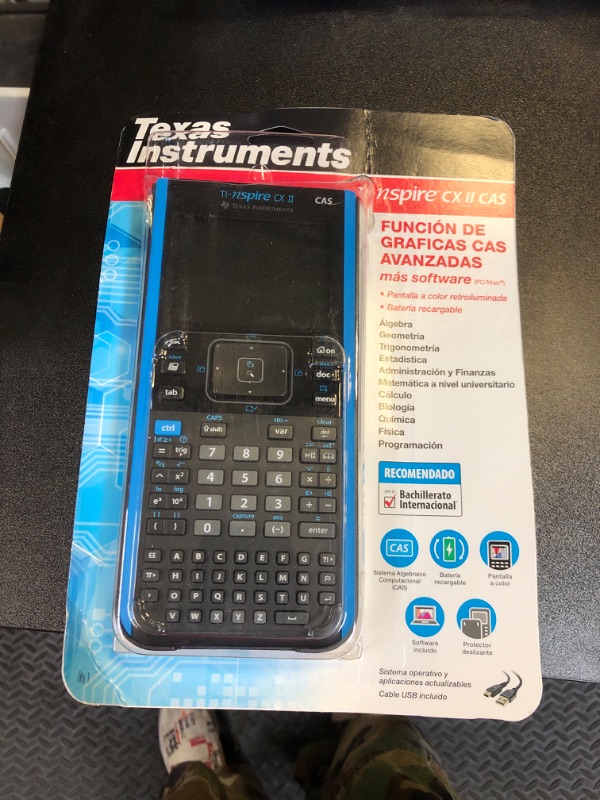 Photo 2 of Texas Instrument Nspire CX II CAS Student Software Graphing Calculator