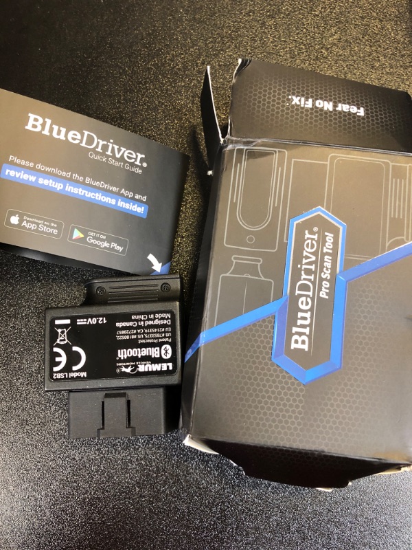 Photo 2 of BlueDriver Bluetooth Pro OBD2 Car Scan Tool and Code Reader - Check Engine Light Vehicle Scanner for iPhone & Android