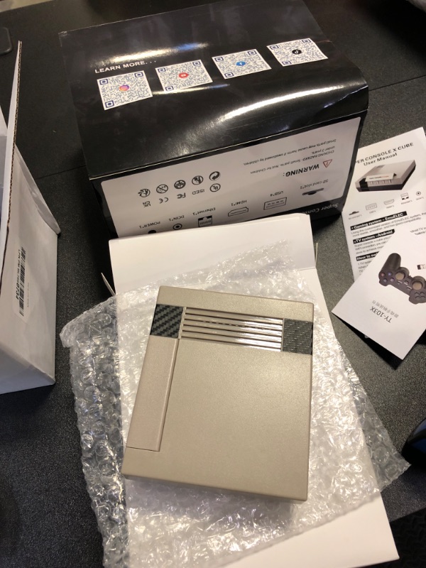 Photo 1 of Retro Video Game Console, Super Console X Cube Built-in 55,000+ Games, TV&Game Systems in 1, Game Consoles Support for 4K TV 1080P HD Output, 4 USB Port, LAN/WiFi, with 2 Wireless Controllers(128GB)