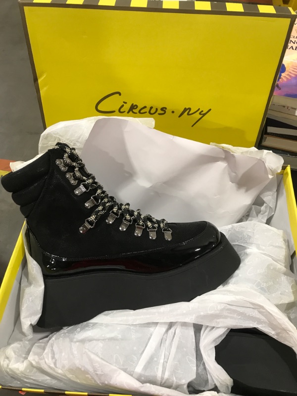 Photo 2 of [Size 7] CIRCUS NY Women's Black Gail Lace-up Boots - Size 7
