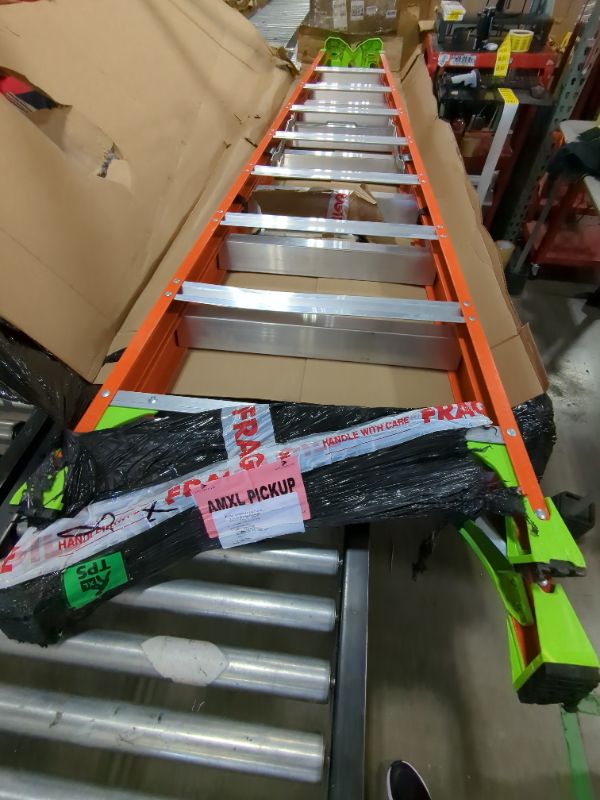 Photo 2 of 10 ft. Fiberglass Cross Step Ladder with 300 lbs. Load Capacity Type IA Duty Rating