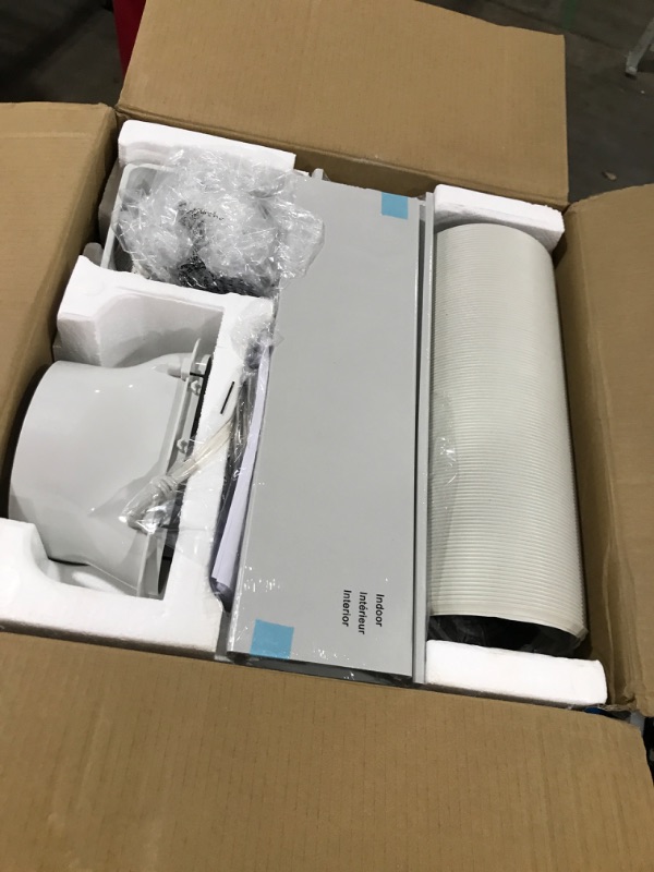 Photo 3 of 10,000 BTU (14,000 BTU ASHRAE) 115V Portable Air Conditioner Cools 450 Sq. Ft. with Heater, Dehumidifier, Wi-Fi in Black