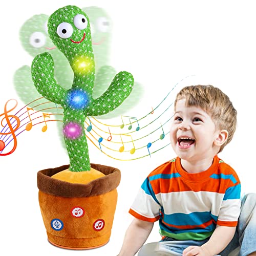 Photo 1 of Baby Toys Dancing Talking Cactus for Boys Girls,Dancing Singing Talking Recording Mimic Repeating What You Say Cactus Toy 