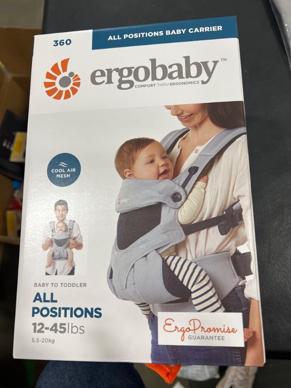 Photo 1 of Ergobaby 360 All-Position Baby Carrier (12-45 Pounds), Pearl Grey 