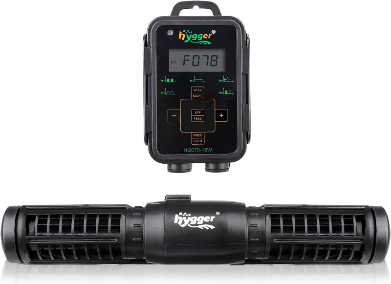 Photo 1 of 
hygger Aquarium Wave Maker, Adjustable Cross Flow Pump with LED Display Controller, Magnetic DC 24V Aquarium Powerhead for Freshwater and Marine Reef...