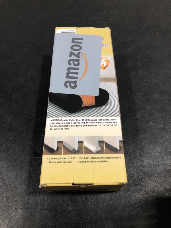 MAXTID Under Door Draft Blocker Black 3238" Front Air Draft Stopper