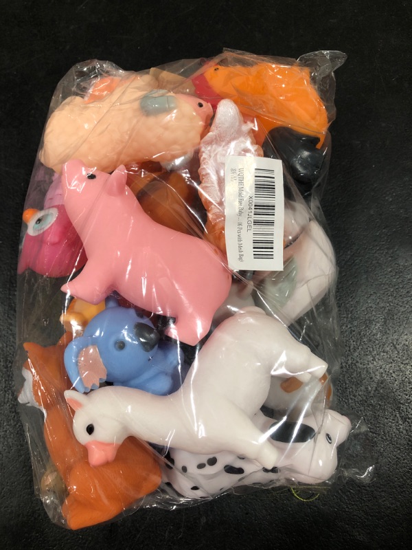 Photo 2 of WQTHE Baby Bath Toys, for Infants 6-12& Toddlers 1-3, No Hole Bathtub Toys (Animals Combo ?, 16 Pcs with Mesh Bag)