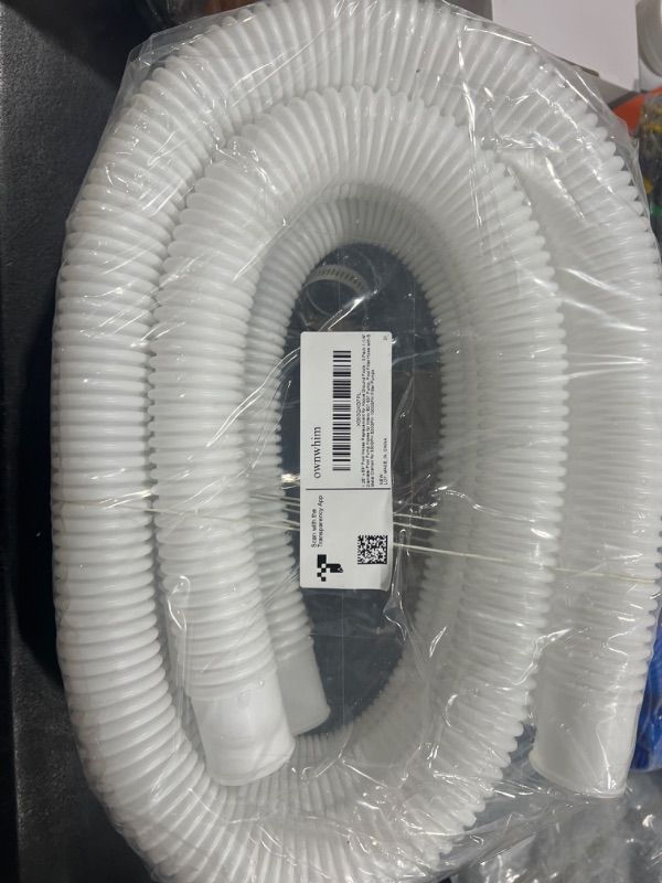 Photo 2 of 1.5" x 59" Pool Hoses - Skimmer Pool Hoses for In tex Cole man Summer Waves Soft Sided Surface Skimmer Pool Pump Filter, Pump Hoses Tubes for Above Ground Pool Sand Filter, 3 Pack 6 Hose Clamps