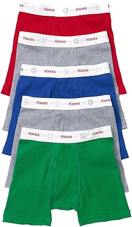 Photo 2 of 
Visit the Hanes Store
Hanes Boys' Boxer Brief (Pack of 5) Size M