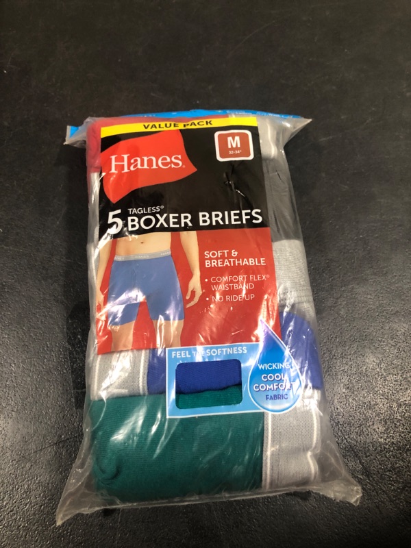 Photo 1 of 
Visit the Hanes Store
Hanes Boys' Boxer Brief (Pack of 5) Size M