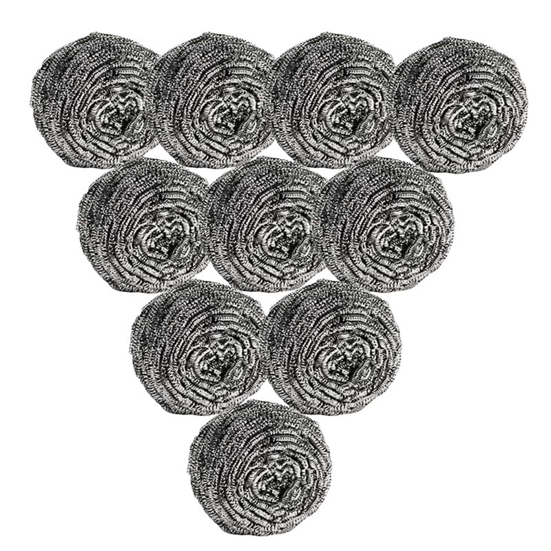 Photo 1 of 10 Pack Steel Wool Scrubber,Flexible Stainless Steel Scrubber,Metal Scrubbers for Cleaning Dishes,Pans,Ovens and Pots