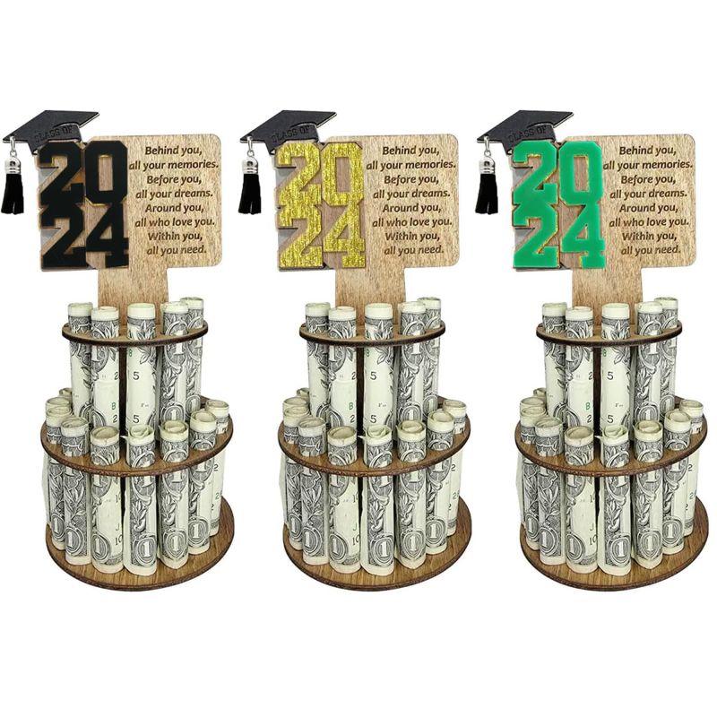 Photo 1 of 3 Pack 2024 Graduation Unique Money Holder for Cash Gift - Graduation Money Gift Holder - Money Gifts Holder for Graduates