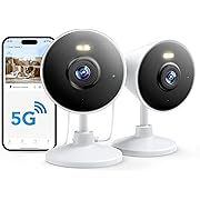 Photo 1 of [5G & 2.4G] Indoor/Outdoor Security Camera for Home, Baby/Elder/Dog/Pet Camera with Phone App, Wi-Fi Camera w/Spotlight, Color Night Vision, 2-Way Audio, 24/7, SD/Cloud Storage, Work w/Alexa, 2Pack
