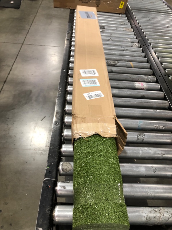 Photo 2 of iCustomRug Indoor/Outdoor Turf Rugs and Runners in Green 4' X 10' Low Pile Artificial Grass in Many Custom Sizes and Widths with Finished Edges with Binding Tape