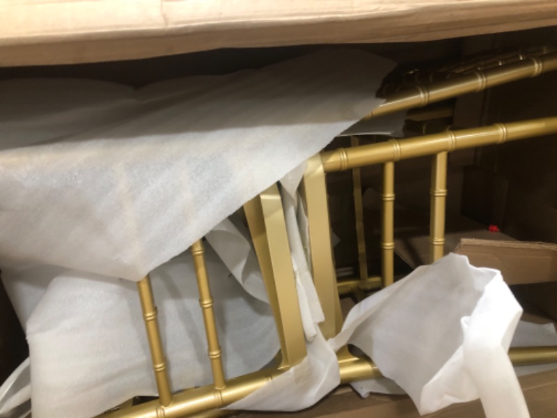 Photo 1 of 2 Pk. HERCULES PREMIUM Series Gold Resin Stacking Chiavari Chair