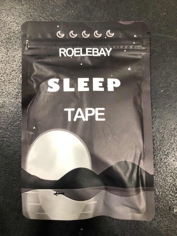 Photo 1 of  Black Breathable Tape(30 Strips-1 Month) Premium Strip Tapes - Hypoallergenic & Pain Free Removal, Gentle On Skin for Outdoor Sports