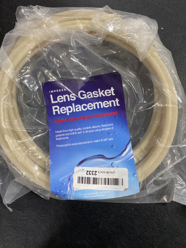 Photo 2 of [2 Pack] Impresa Light Lens Gasket for Pentair 8 3/8" 79101600Z - Exact Replacement for IntelliBrite Lights, for AmeriLite Lights and for Sam AmerLite Lights in Pools and Spas