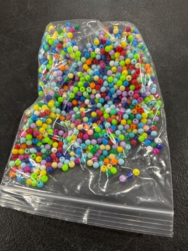 Photo 2 of Acrylic Beads - 2000-Piece 6mm Loose Beads