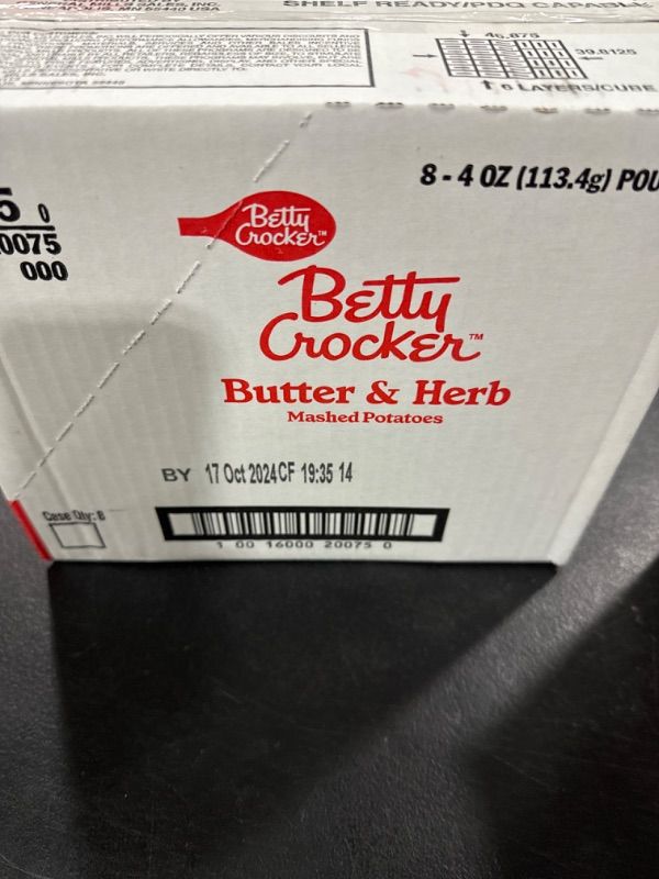 Photo 2 of 
Betty Crocker Butter & Herb Mashed Potatoes, 4 ounces (Pack of 8)
 10/17/24